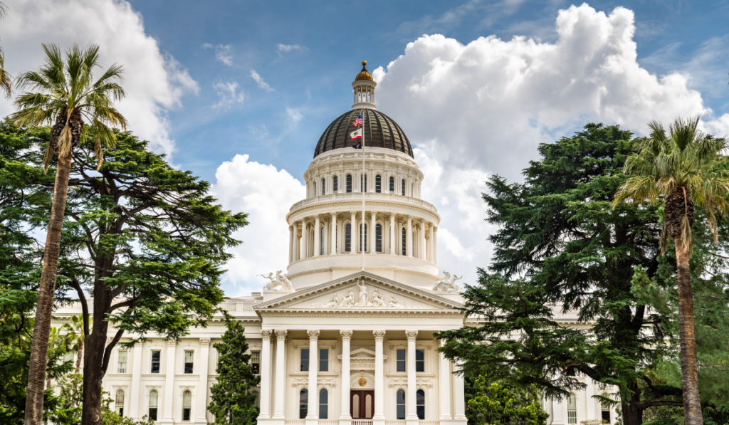 California state capitol in Sacramento, CA