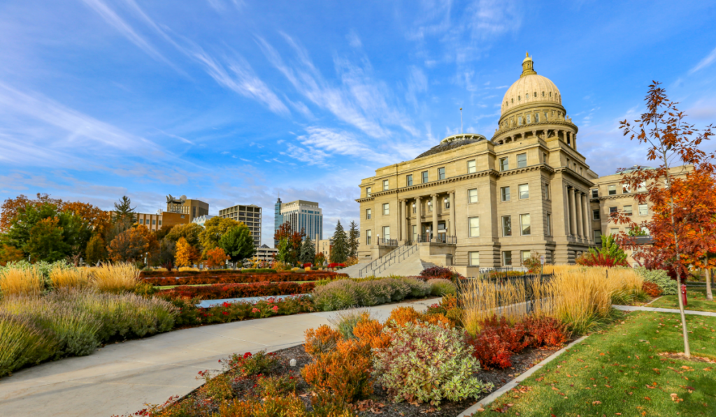 Idaho state capitol building in Boise, ID