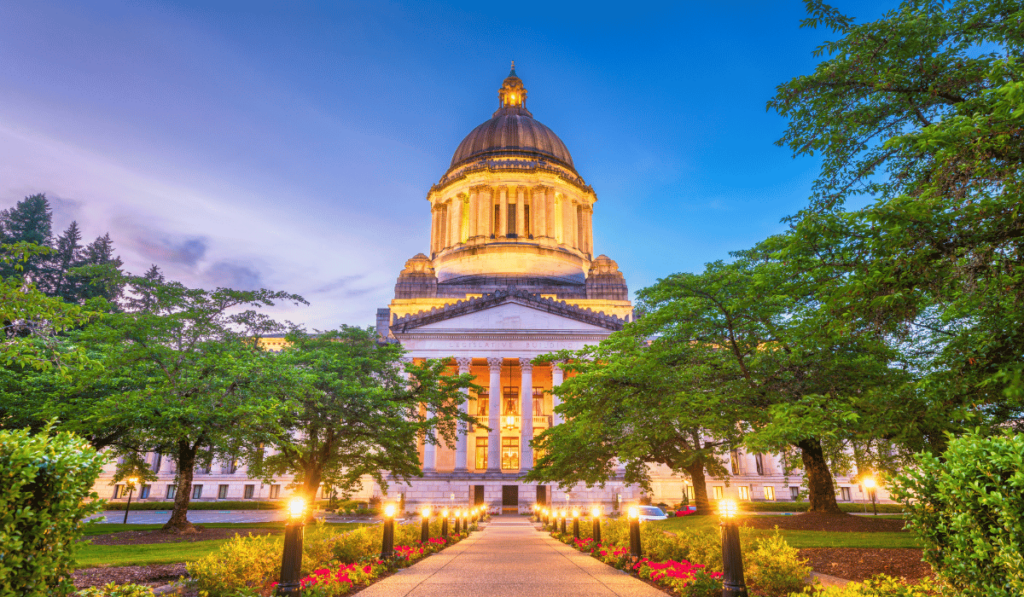 Washington State Capitol building in Olympia Washington