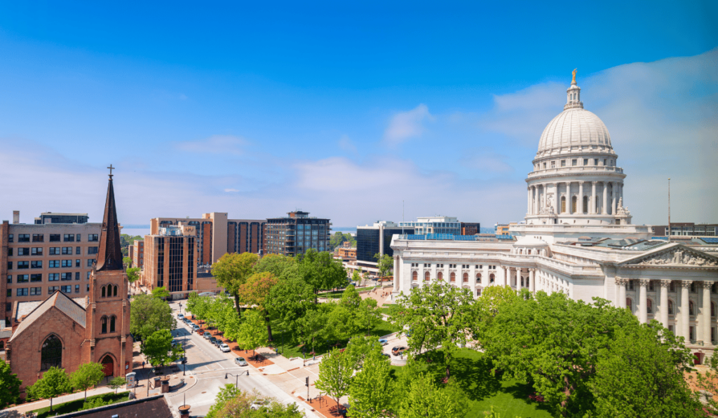 Wisconsin State Capitol Building in Madison, WI