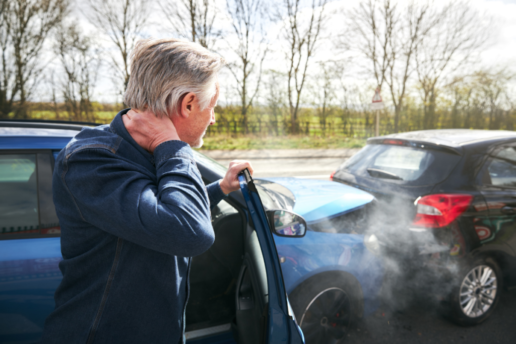 Neck injury after accident