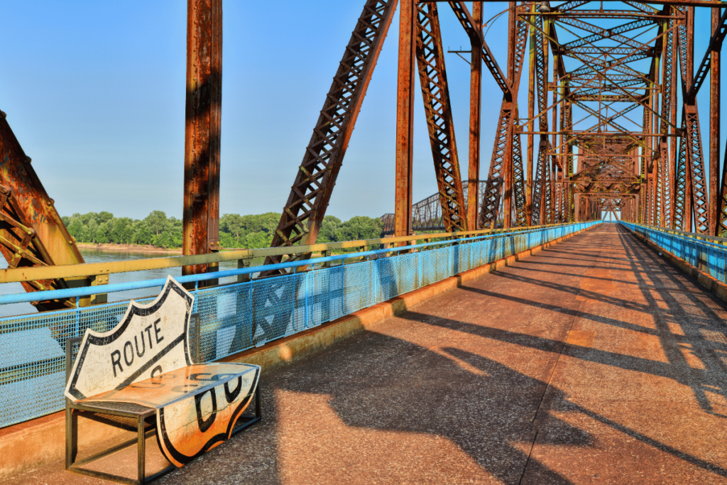 bridge over mississippi river in granite city, Il