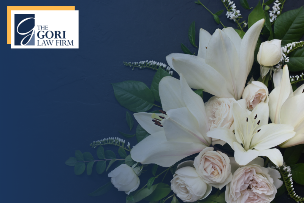 flowers at a funeral