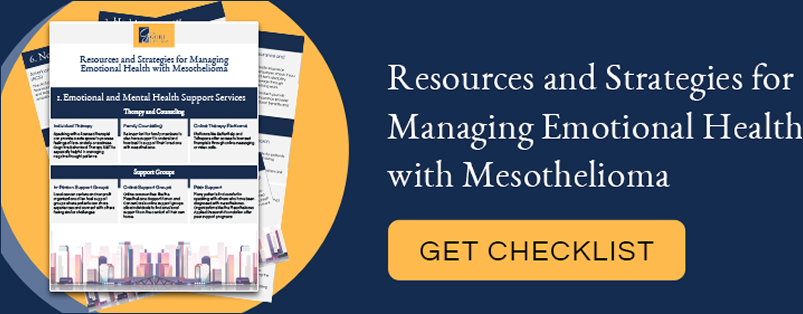 Daily Living Tips for People With Mesothelioma: Get the Checklist provided by The Gori Law Firm You Mesothelioma Lawyers and Asbestos Exposure Attorneys
