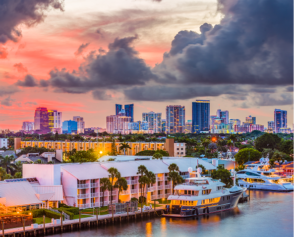 City skyline of Fort Lauderdale, Florida The Gori Law Firm Mesothelioma and Asbestos Exposure Lawyers